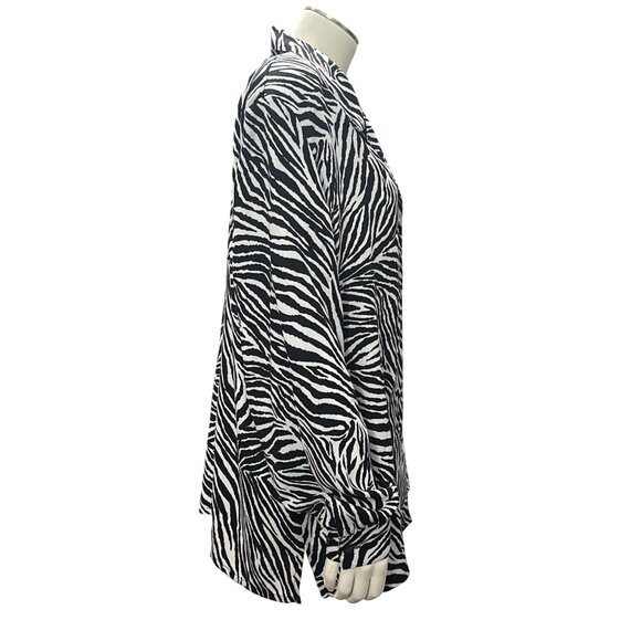 Allison Daley 18 Zebra Statement Blouse Artwear Oversized Bold Graphic Retro - Picture 6 of 12